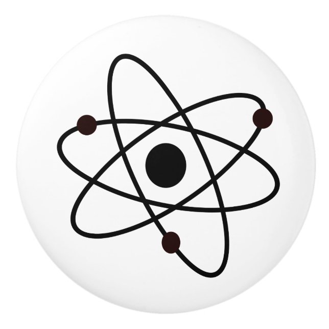 Bouton De Porte En Céramique MCM nucléaire Moderne Art Atomique Abstrait Modern (Devant)