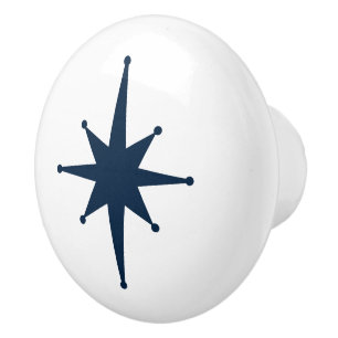 Bouton De Porte En Céramique Mi-siècle moderne Starburst atomique Rétro minimal