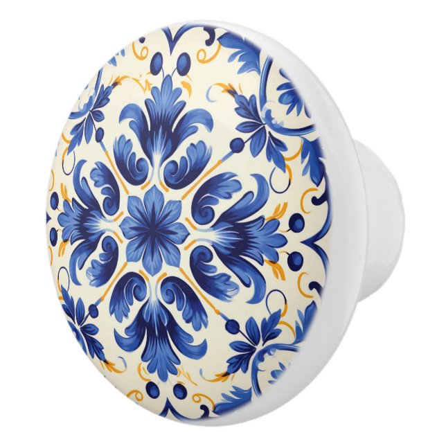 Bouton De Porte En Céramique Mignonne faux portugais (Droite)