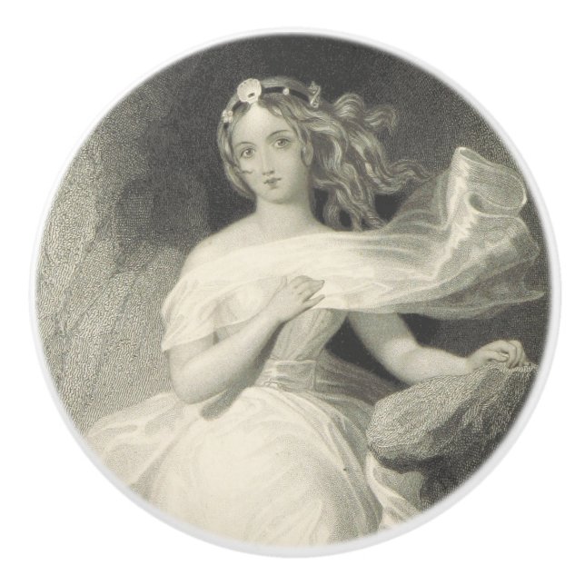 Bouton De Porte En Céramique Miranda (Devant)