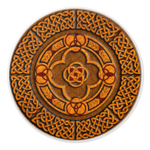 Bouton De Porte En Céramique Mobilier Celtic Circle