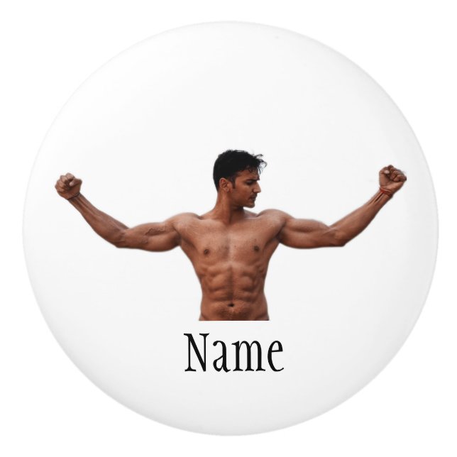 Bouton De Porte En Céramique Modèle Fitness Homme Thunder_Cove (Devant)
