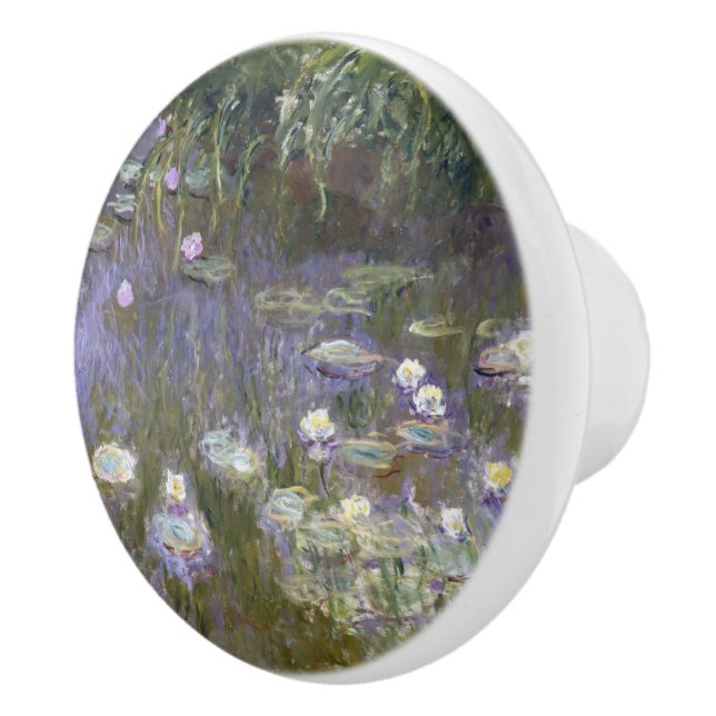 Bouton De Porte En Céramique Monet Water Lilies Ceramic Knob (Droite)