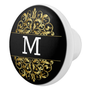 Bouton De Porte En Céramique Monogramme Elegant Ceramic Knows
