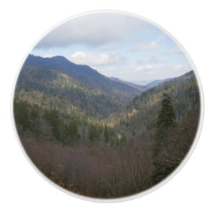 Bouton De Porte En Céramique Morton Vue sur les montagnes Great Smoky