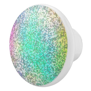 Bouton De Porte En Céramique Mosaïque de Cosmos