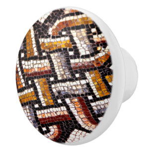 Bouton De Porte En Céramique mosaïque romaine