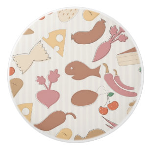 Bouton De Porte En Céramique Motif 2 2 de nourriture