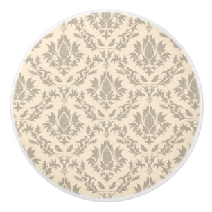 Bouton De Porte En Céramique Motif 3 de damassé