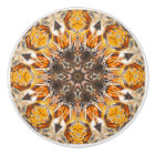 Motif abstrait de mandala de papillon de monarque