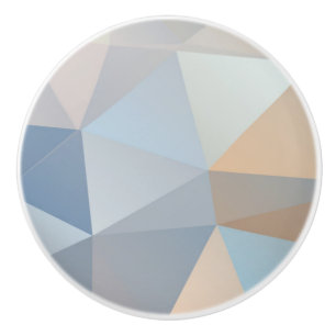 Bouton De Porte En Céramique Motif abstrait frais de triangle