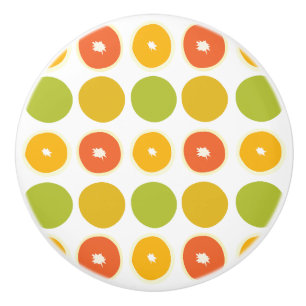 Bouton De Porte En Céramique Motif alimentaire Oranges agrumes