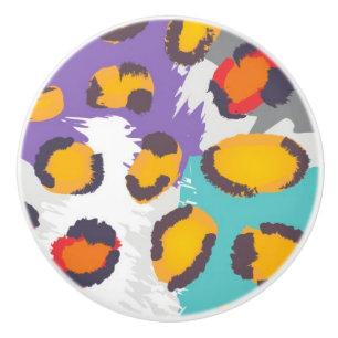 Bouton De Porte En Céramique Motif animal de faune