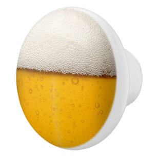 Bouton De Porte En Céramique Motif Arrière - plan des bulles de bière
