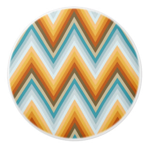 Bouton De Porte En Céramique Motif d'arrière - plan de Chevron