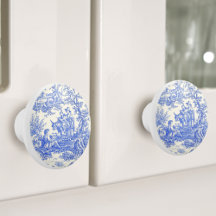 Motif de Toile de Jouy de style campagnard françai
