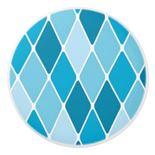 Bouton De Porte En Céramique Motif d'hiver de harlequin