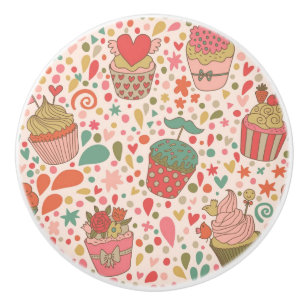 Bouton De Porte En Céramique Motif doux