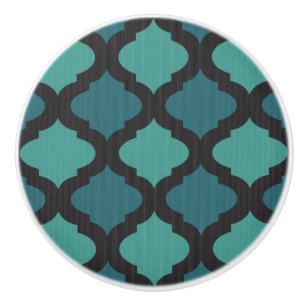 Bouton De Porte En Céramique motif en mosaïque de style arabe