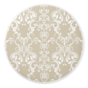 Bouton De Porte En Céramique Motif floral