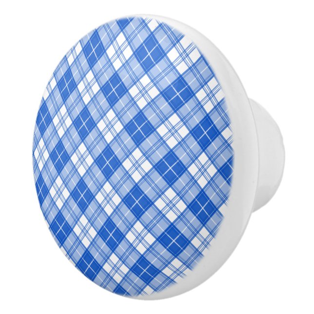 Bouton De Porte En Céramique Motif tatan bleu foncé yxm0uat9 diagonale (Droite)