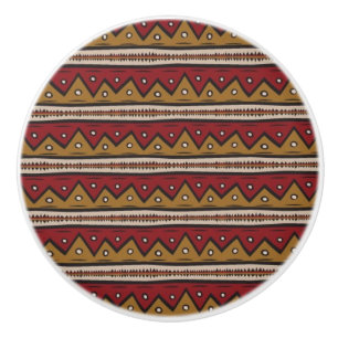 Bouton De Porte En Céramique Motif tribal
