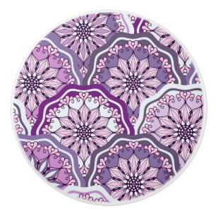 Bouton De Porte En Céramique Motif vintage