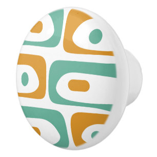 Bouton De Porte En Céramique Moyenne siècle moderne Piquet minimaliste Motif ré