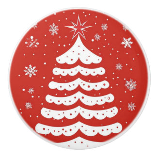 Bouton De Porte En Céramique Noël moderne