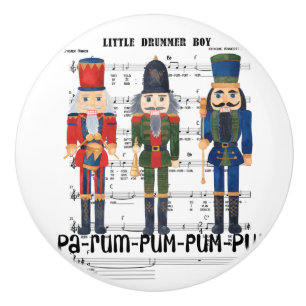 Bouton De Porte En Céramique Noisette de Noël