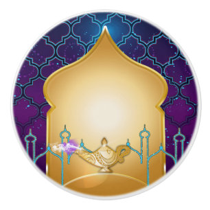 Bouton De Porte En Céramique Nuit Arabe Lampe Magique Chambre Marocaine
