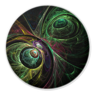 Bouton De Porte En Céramique OEil aux yeux Art Abstrait