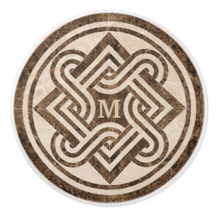 Bouton De Porte En Céramique Ornement en marbre