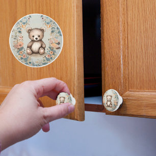 Bouton De Porte En Céramique Ours en peluche