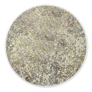 Bouton De Porte En Céramique Paillettes dorées Crackle Moderne Chic Glamour Éti