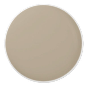 Bouton De Porte En Céramique Paires De Couleur Solide Taupe Beige Neutre À SW 6