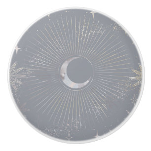 Bouton De Porte En Céramique Pale Lune éclate