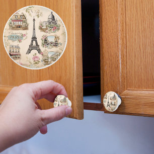 Bouton De Porte En Céramique Paris vintage