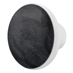 Bouton De Porte En Céramique Parties scintillant gris foncé Ceramic Knob