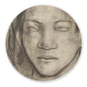 Bouton De Porte En Céramique Paul Gauguin Art - Musée polynésien de Tahiti