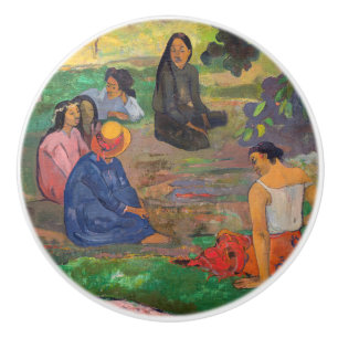 Bouton De Porte En Céramique Paul Gauguin - La Conversation / Les Parau Parau