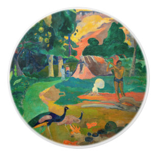 Bouton De Porte En Céramique Paul Gauguin - Paysage aux paions / Matamoe