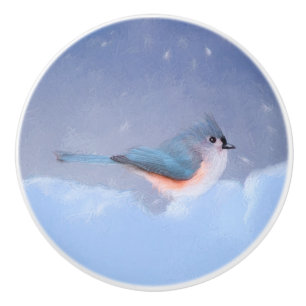Bouton De Porte En Céramique Peinture à la souris - Joli art original pour chie