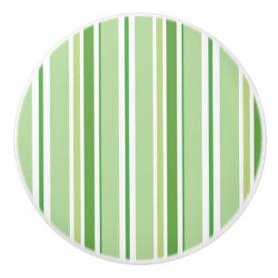 Bouton De Porte En Céramique Penderie rayée verte Sweet Pea