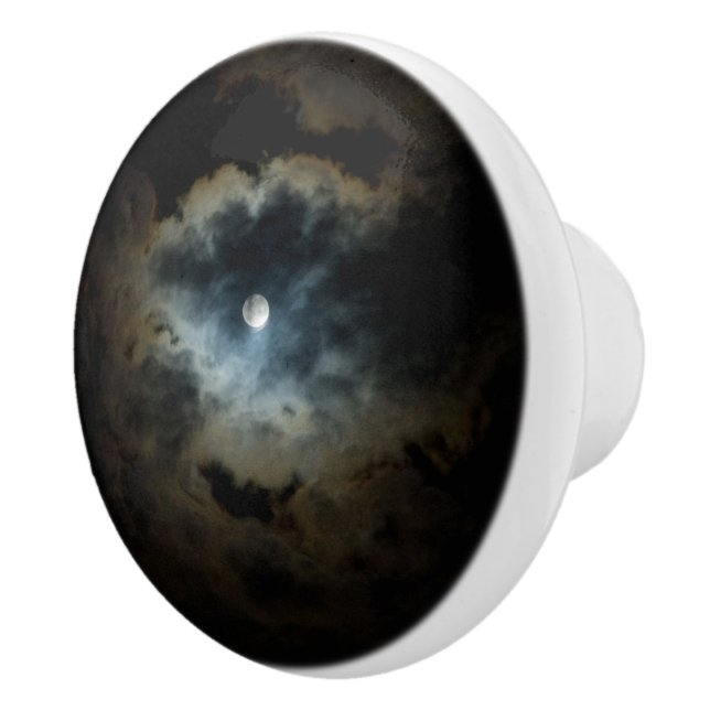 Bouton De Porte En Céramique perle de minuit (Droite)