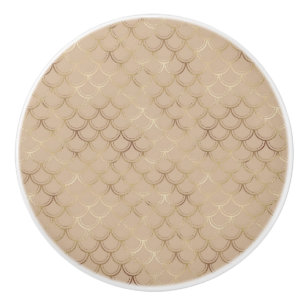 BOUTON DE PORTE EN CÉRAMIQUE PERSONNALISÉ NEUTRE INSPIRÉ MERMAID
