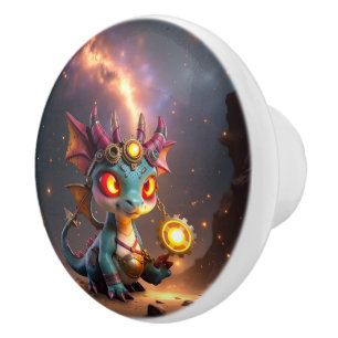 Bouton De Porte En Céramique Petit Dragon, Grande Énergie – L'Ember Clockling