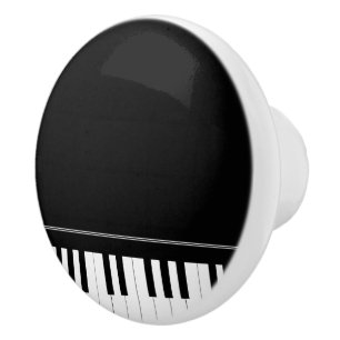 Bouton De Porte En Céramique Pièce de musique de piano à queue orientée