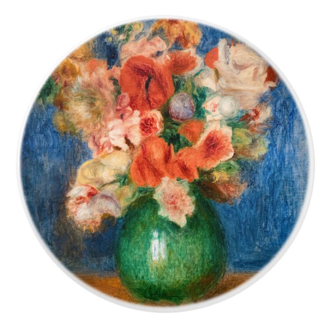 Bouton De Porte En Céramique Pierre-Auguste Renoir - Bouquet (Devant)