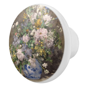 Bouton De Porte En Céramique Pierre-Auguste Renoir Bouquet de printemps